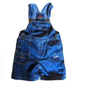 Vintage Y2K Baby FUBU Denim Jean Overalls Outfit Size 24 Months